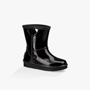 Ugg Rahjee Rain Kids All-Weather Boots Black (9742VLYHC)